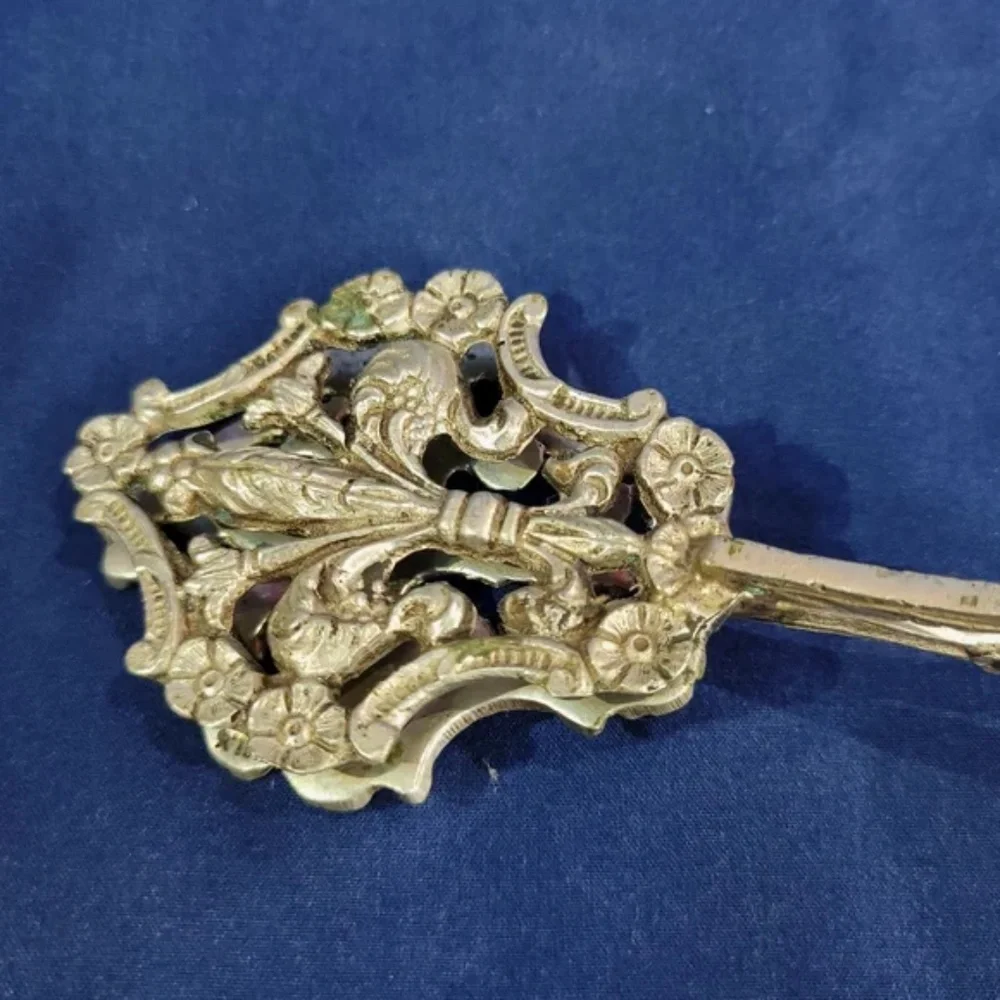 Vintage Italian Fleur de Lis Biscuit or Sugar Tongs